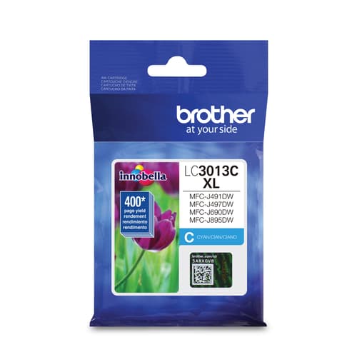 Brother LC3013CS Cyan Ink Cartridge, High Yield