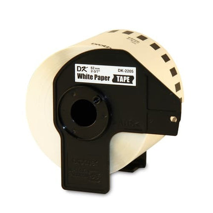 BROTHER DK2205 TAPE WHITE PAPER 2.4'' X 100