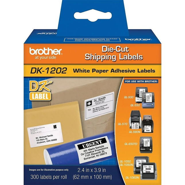 BROTHER DK1202 LABELS 300PK SMALL SHIPPING