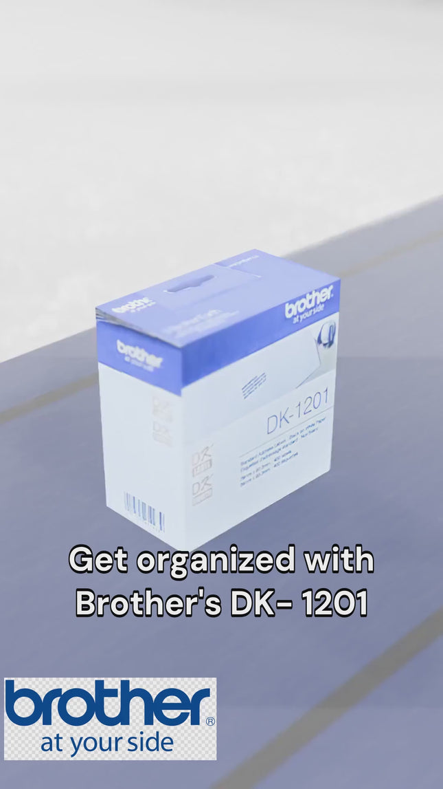 Brother DK-1201 Standard Address Paper Labels (400 labels) - 1.1" x 3.5" (29 mm x 90.3 mm)
