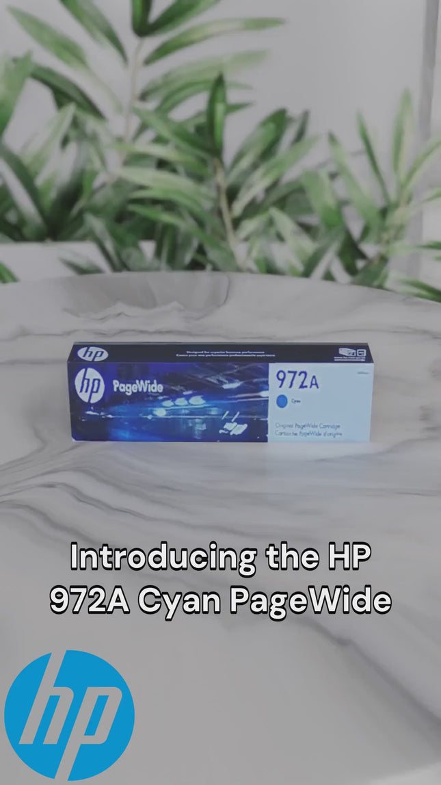 HP 972A Cyan Original PageWide Cartridge