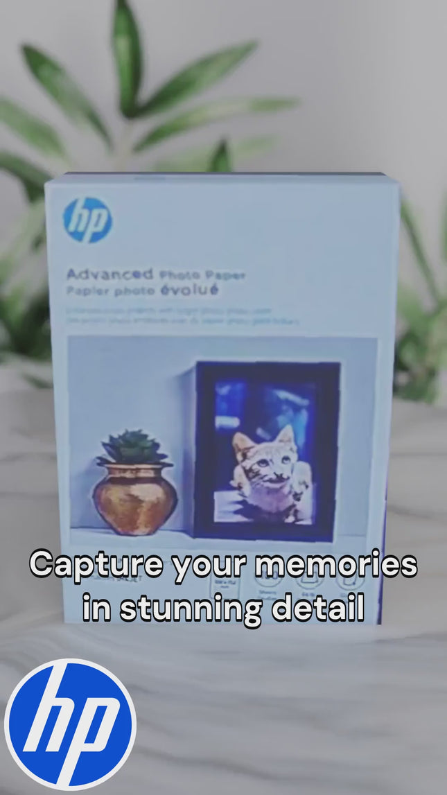 Q6638A HP ADVANCE BORDERLESS GLOSSY PHOTO PAPER 4X 6 100 SHT
